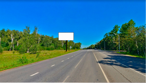 Каширское шоссе, 56000 м (28600 м от МКАД), справа (Видна при движении из Москвы) Б