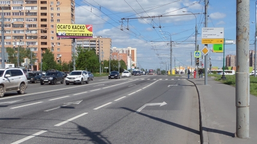 Носовихинское шоссе (1445 м от МКАД), слева (Видна при движении в Москву) Б